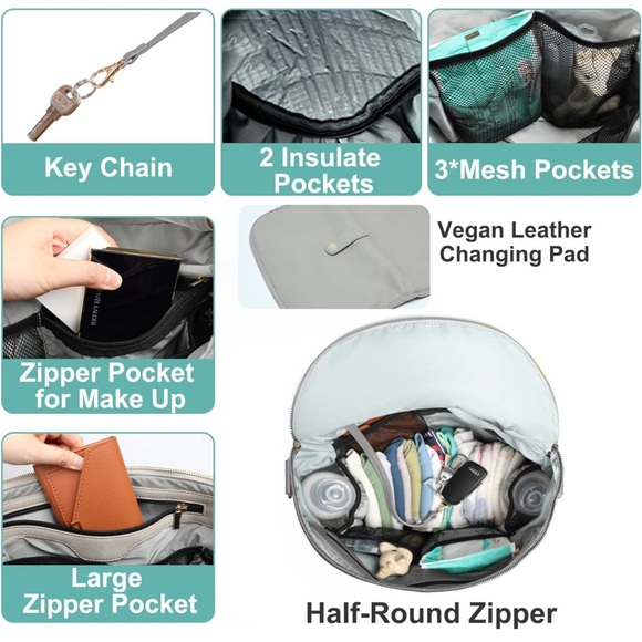 MOMINSIDE backpack diaper bag - Picture 10 of 10